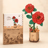 Rolife Wooden Red Camellia DIY Model