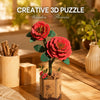 Rolife Wooden Red Camellia DIY Model
