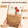 Rolife Wooden Red Camellia DIY Model