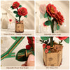 Rolife Wooden Red Camellia DIY Model