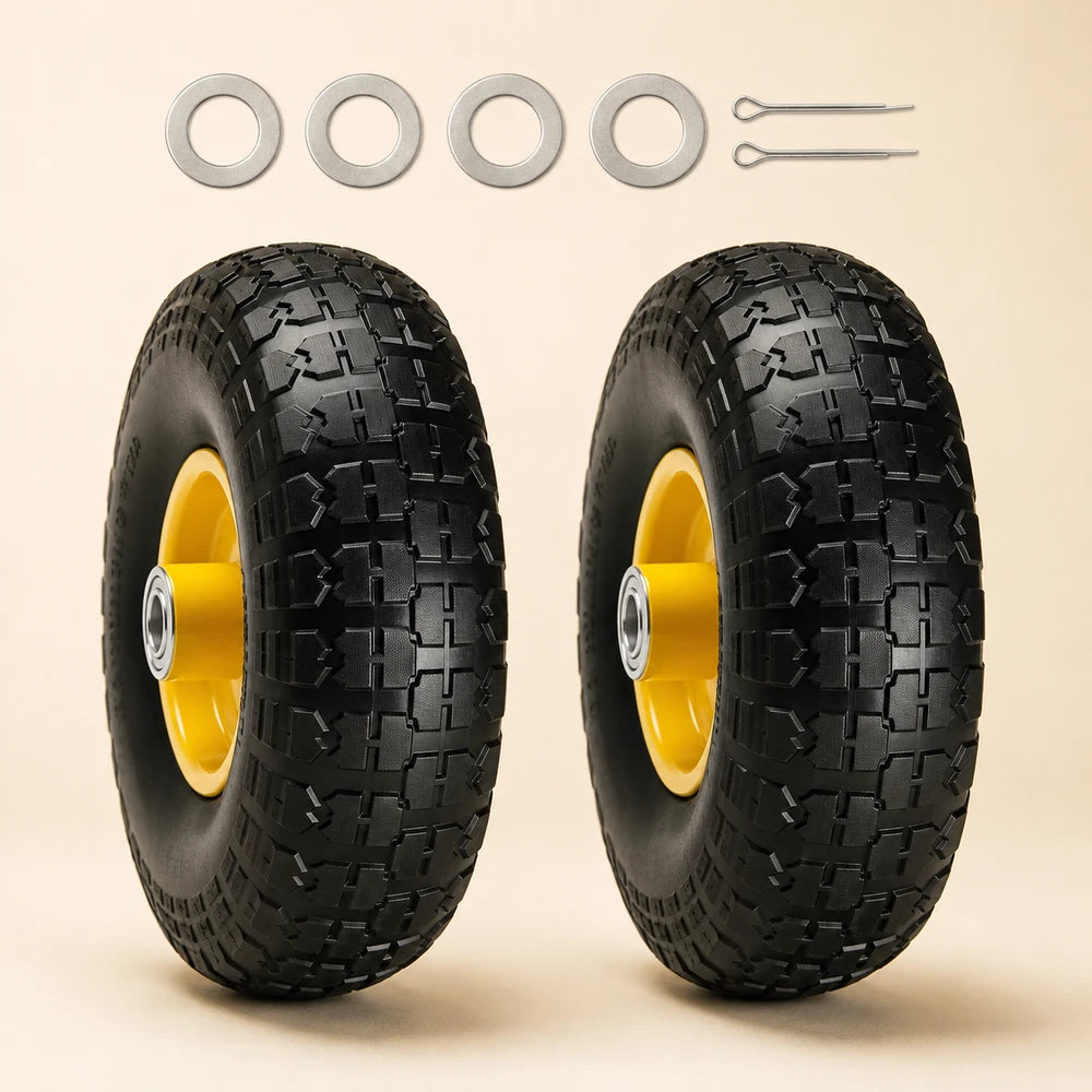 SucceBuy Solid PU Run-Flat Replacement Tires