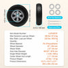SucceBuy Solid PU Run-Flat Replacement Tires