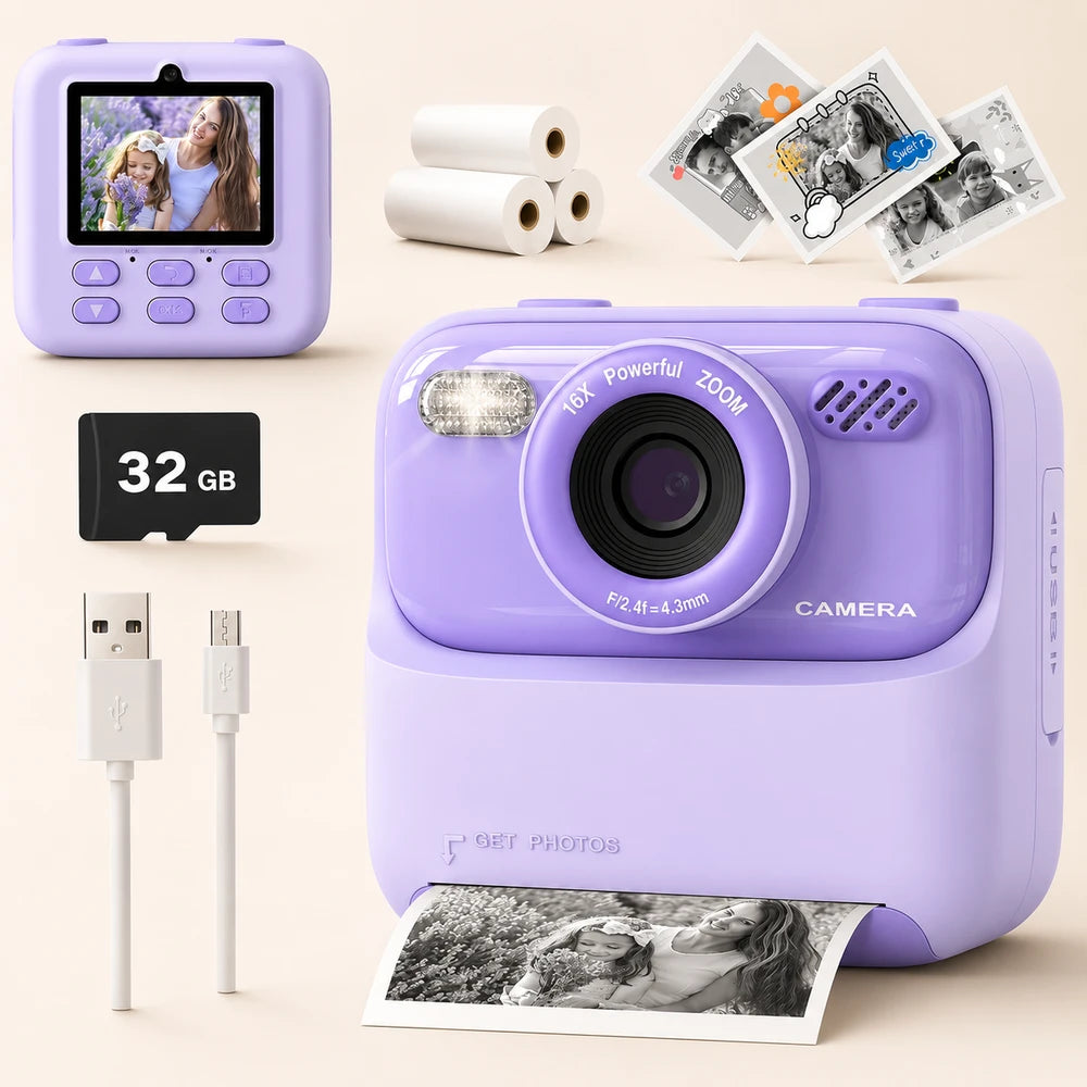 Kids Digital Instant Camera