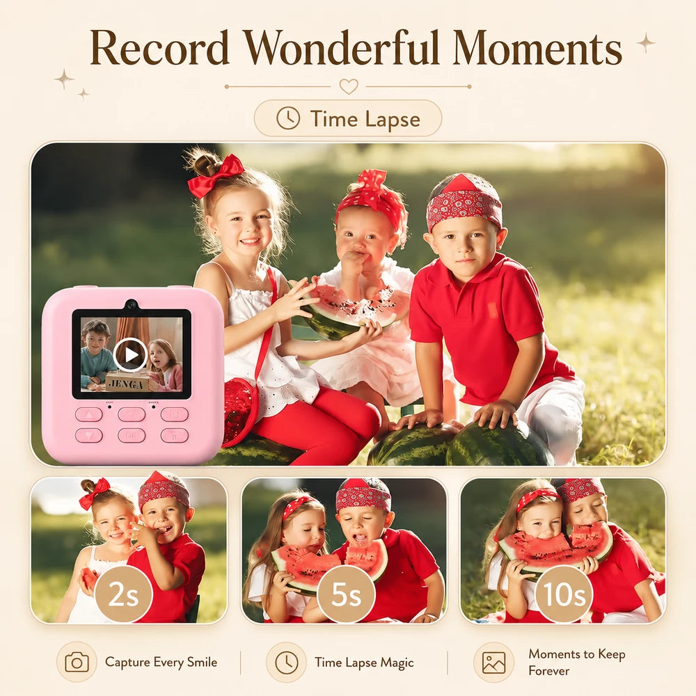 Kids Digital Instant Camera