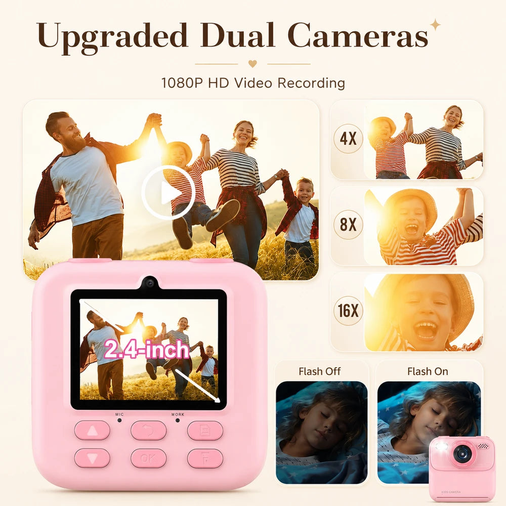 Kids Digital Instant Camera