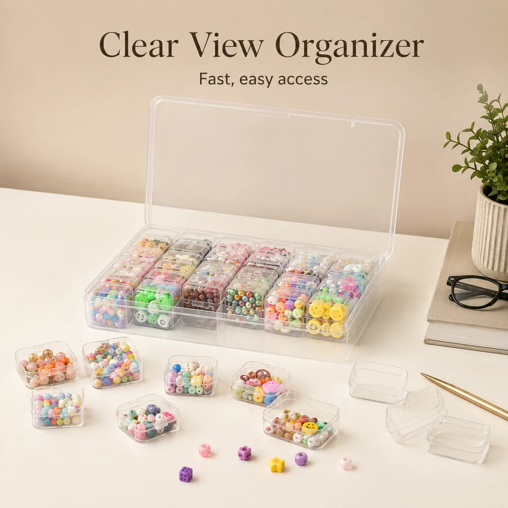 Clear Bead Organizer Box