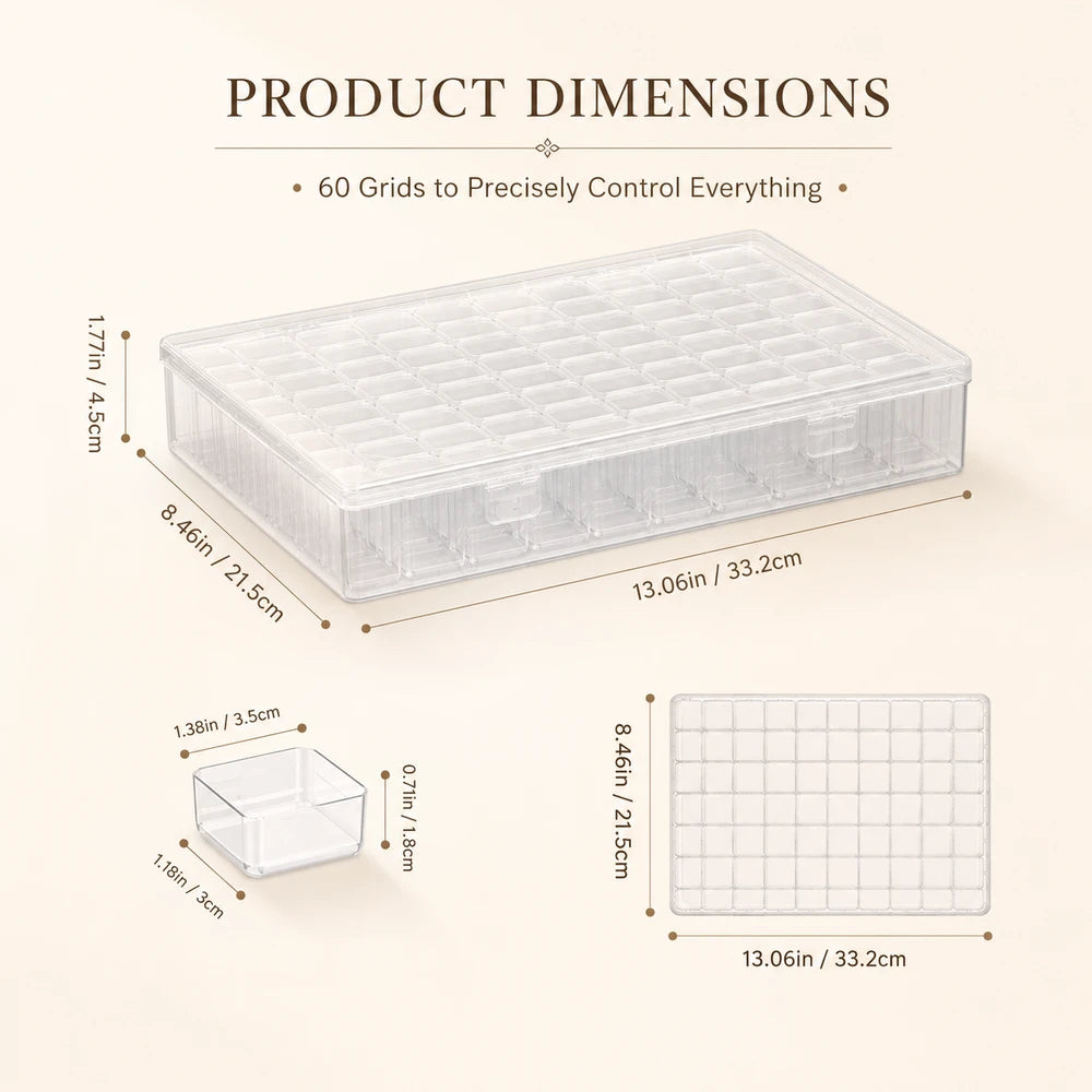 Clear Bead Organizer Box