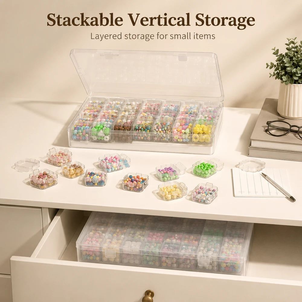 Clear Bead Organizer Box