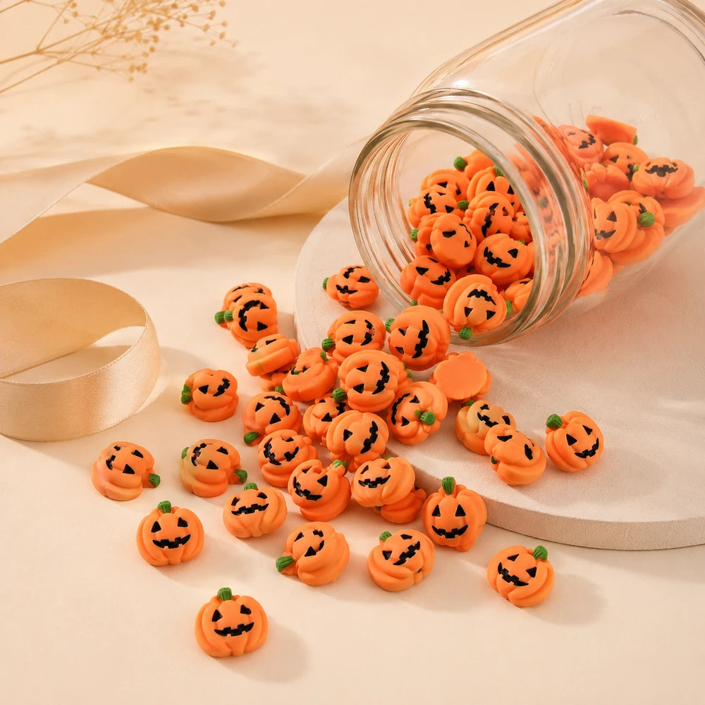 Miniature Resin Halloween Pumpkins