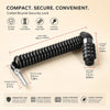 DOMEN Four Digit Steel Cable Lock