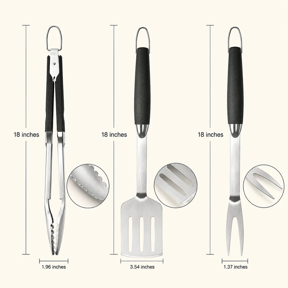 Stainless Steel BBQ Grill Tool Set
