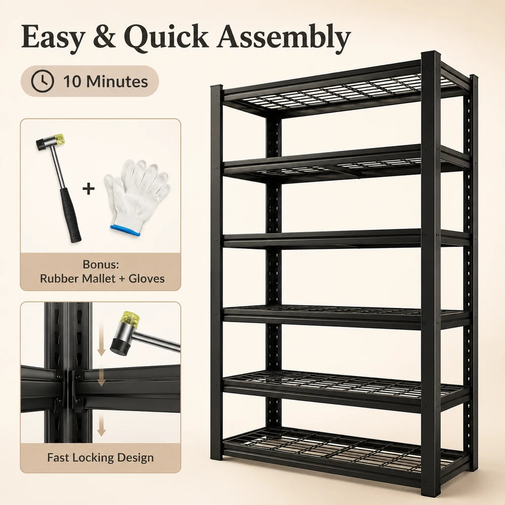 Nnovaroom Adjustable Double Layer Shelving