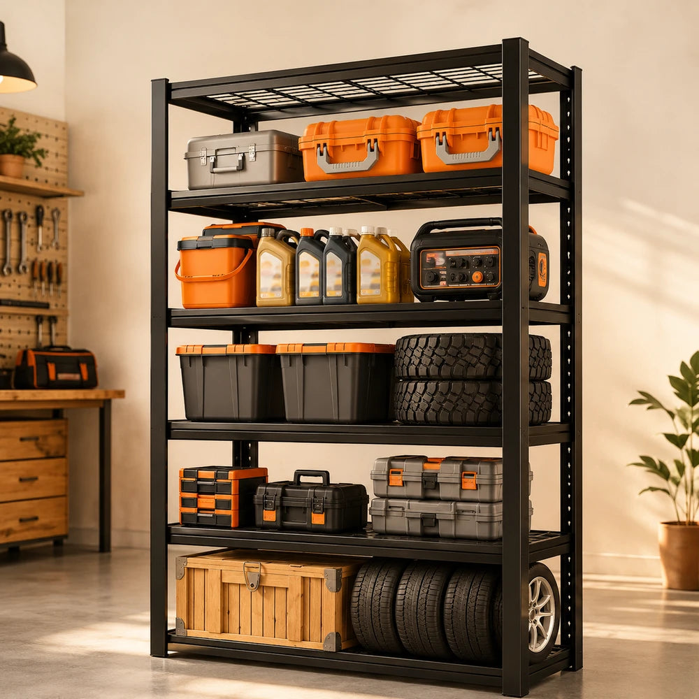 Nnovaroom Adjustable Double Layer Shelving