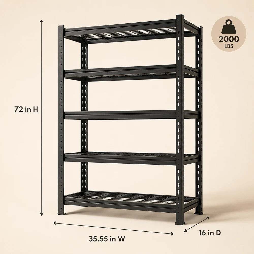 Nnovaroom Adjustable Double Layer Shelving