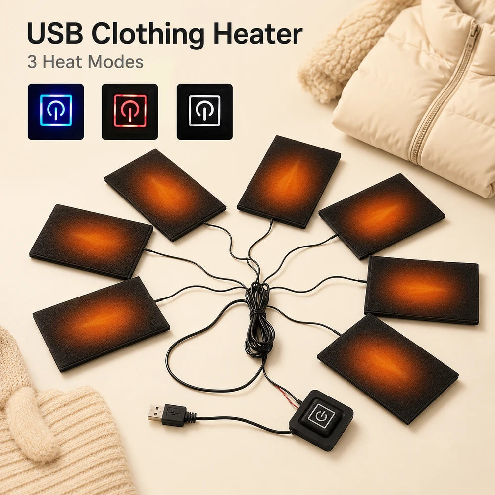 USB Electric Heating Pads for Clothing