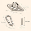 Stainless Steel Ceiling Mount Hooks