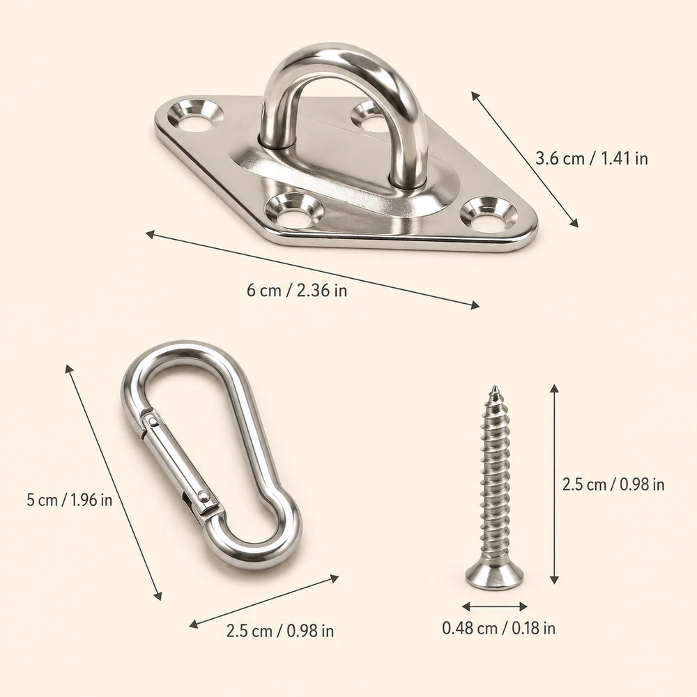 Stainless Steel Ceiling Mount Hooks