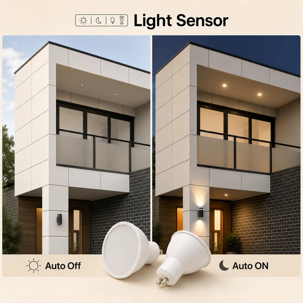 Automated Dawn to Dusk GU10 LED Bulbs