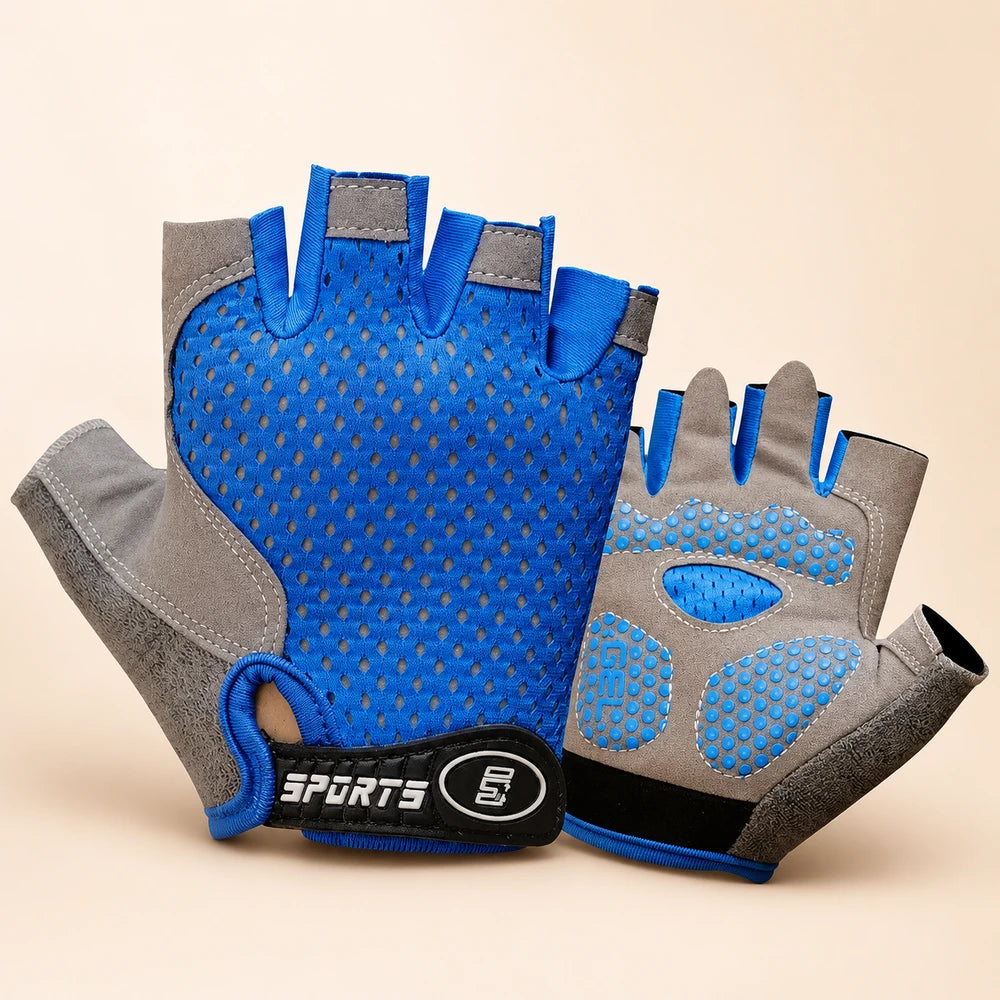 Kids Breathable Half-Finger Cycling Gloves