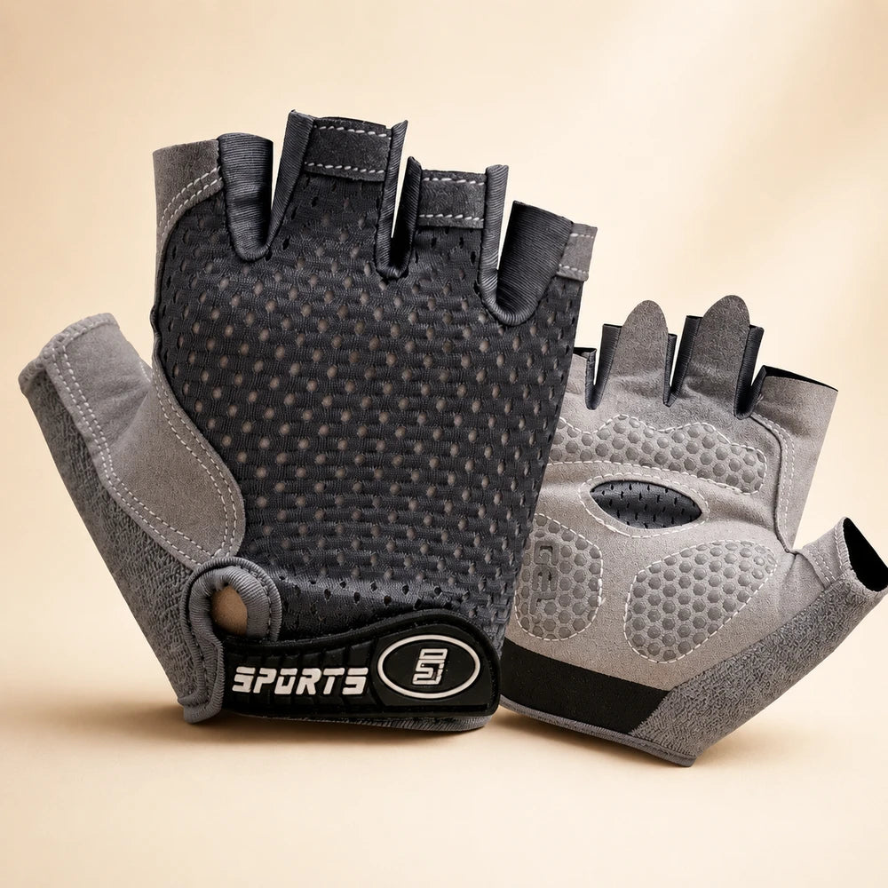 Kids Breathable Half-Finger Cycling Gloves