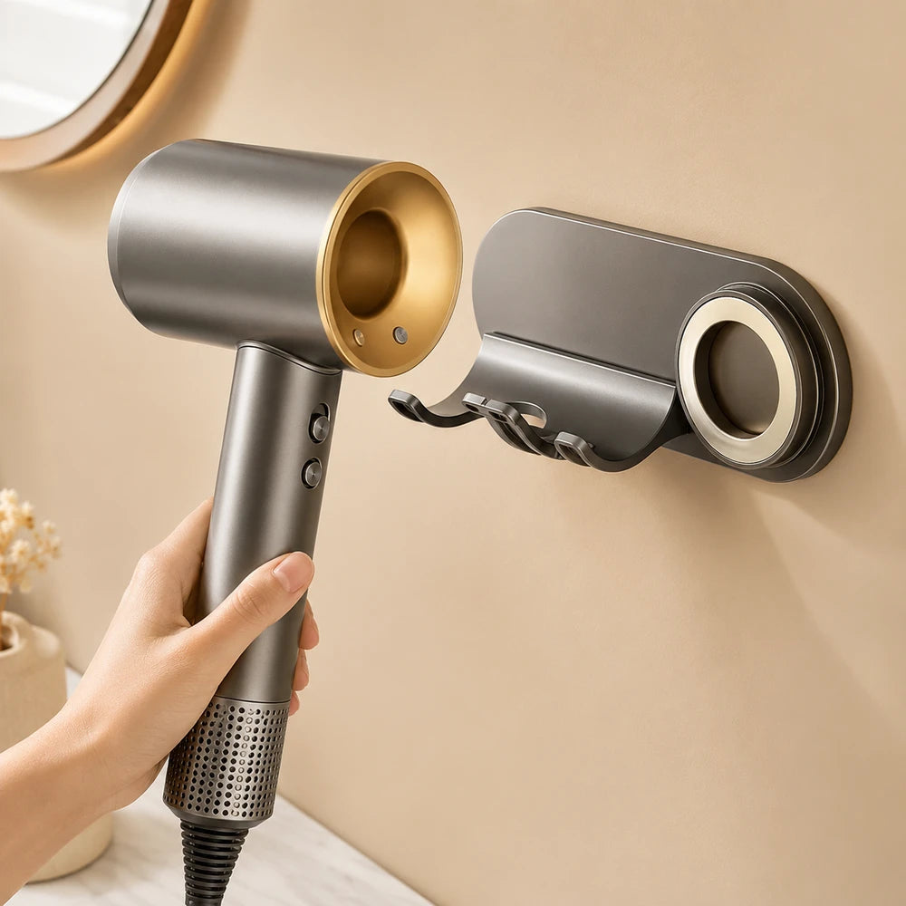 Magnetic Hair Dryer Nozzle Holder