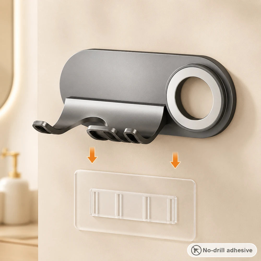 Magnetic Hair Dryer Nozzle Holder