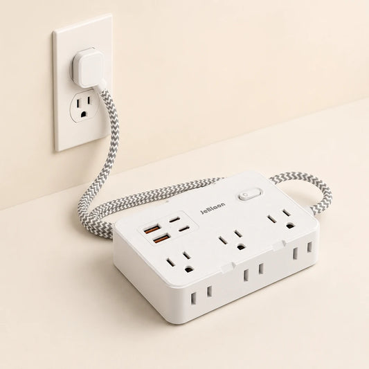 Braided Power Strip USB-C Outlet