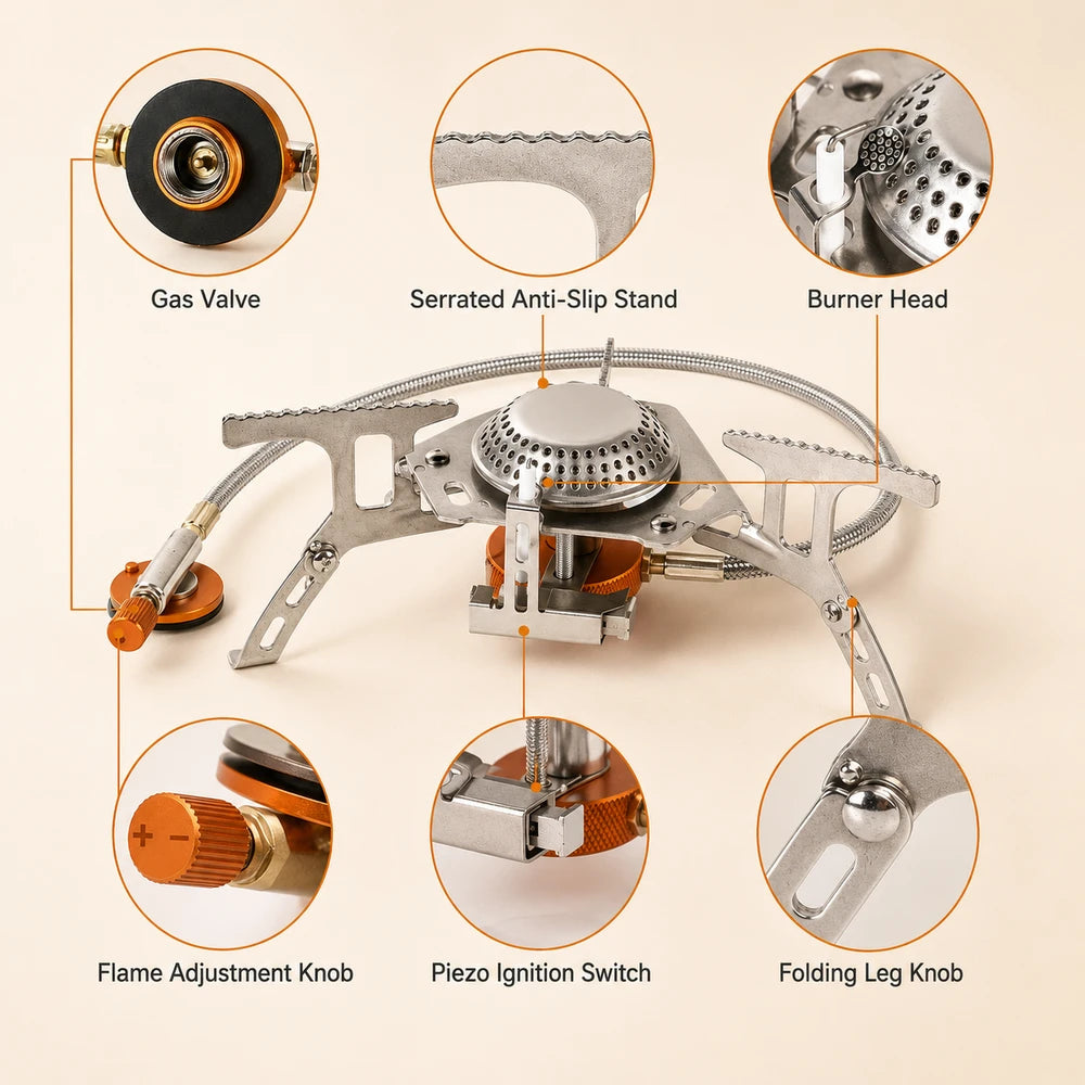 Portable Folding Camping Gas Stove