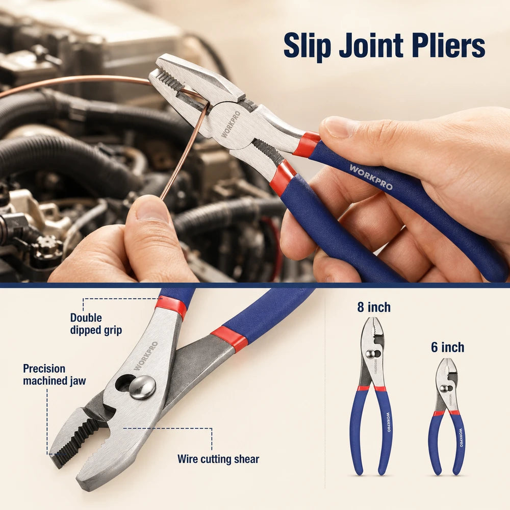 WORKPRO Seven Piece Pliers Set