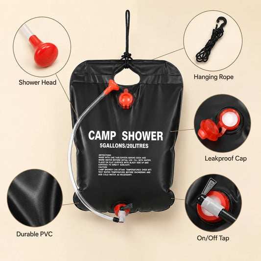 Solar Powered Outdoor Shower Bag