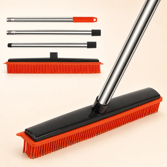 Silicone Pet Hair Rubber Broom