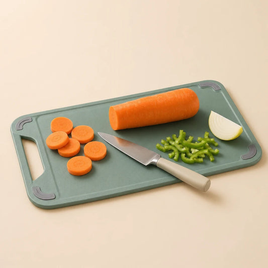 Dual-Sided Stainless Steel Cutting Board