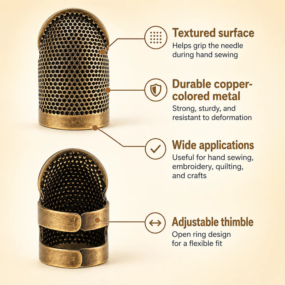 Vintage Adjustable Metal Thimbles