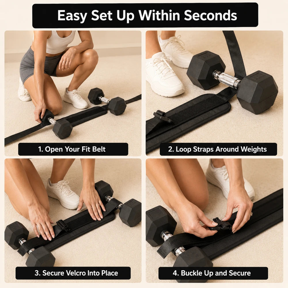 Adjustable Weighted Hip Belt