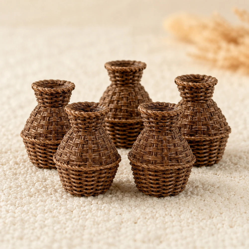 Miniature Woven Basket Set