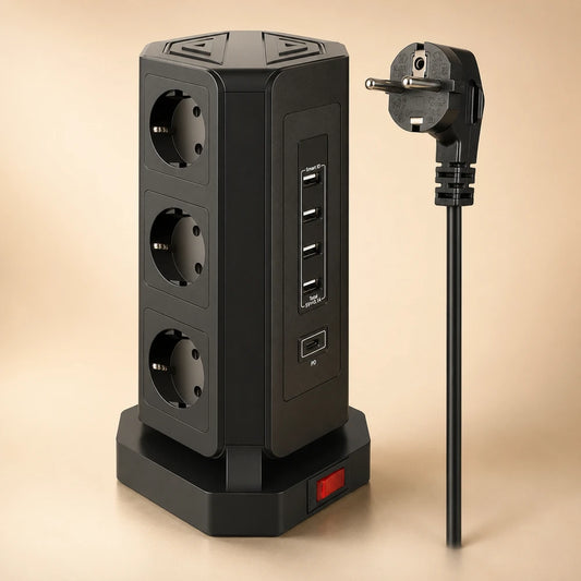 Melery Vertical Surge Protection Power Tower
