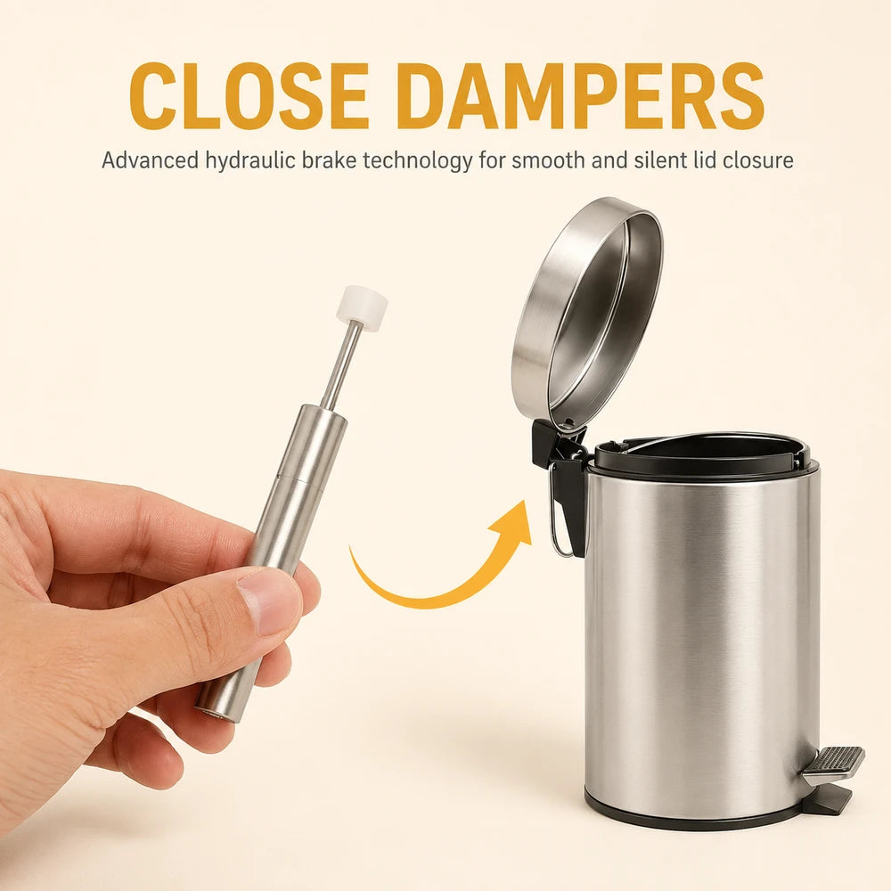 Silent Trash Can Soft Close Dampers