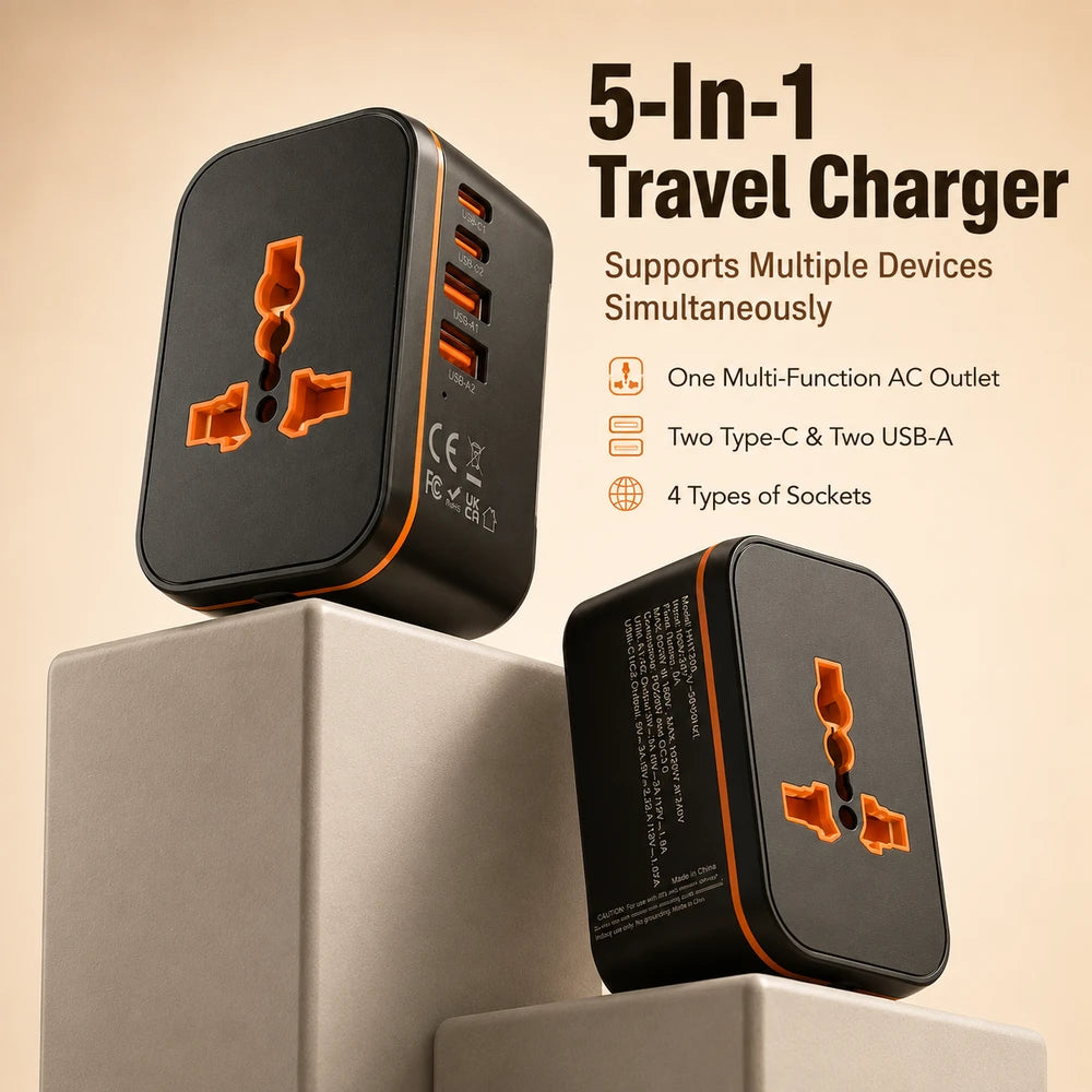Universal Multi-Port Travel Adapter
