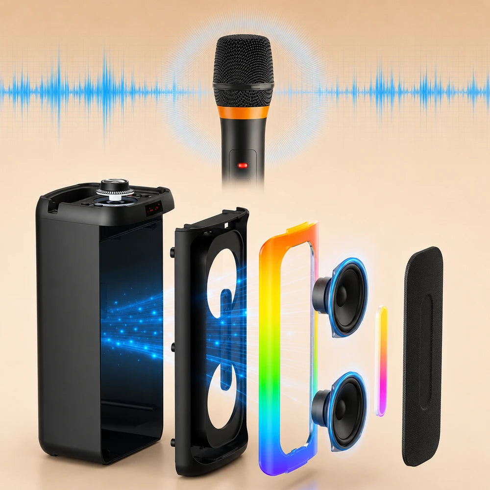 Portable Karaoke Bluetooth Speaker