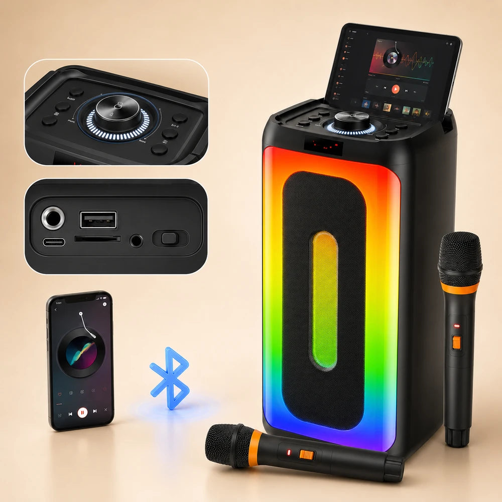 Portable Karaoke Bluetooth Speaker