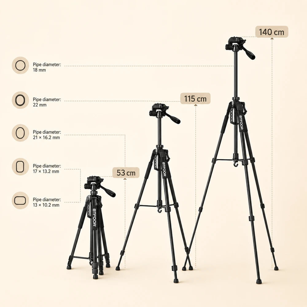 Aluminum Camera Phone Travel Tripod