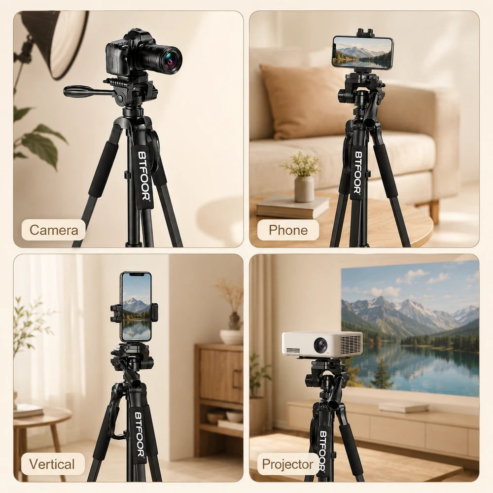 Aluminum Camera Phone Travel Tripod