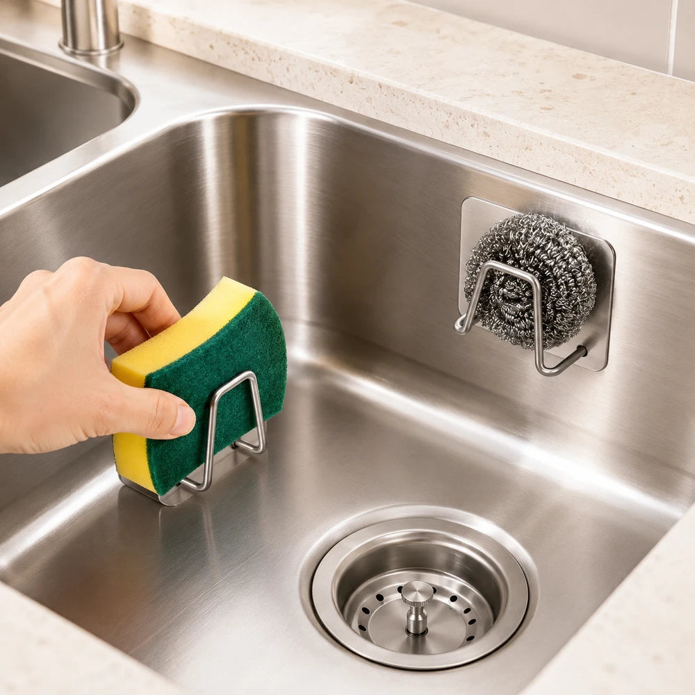 Stainless Steel Sink Sponge Holder