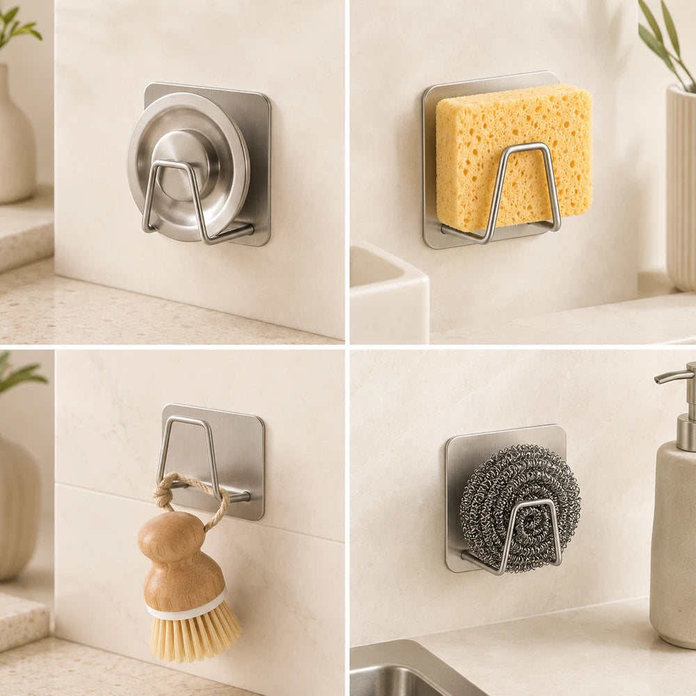 Stainless Steel Sink Sponge Holder