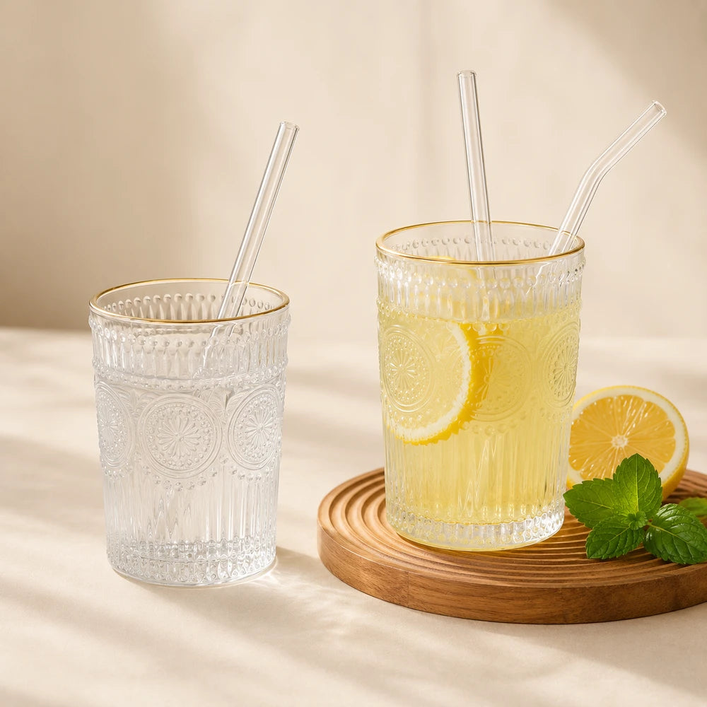Reusable Glass Drinking Straws
