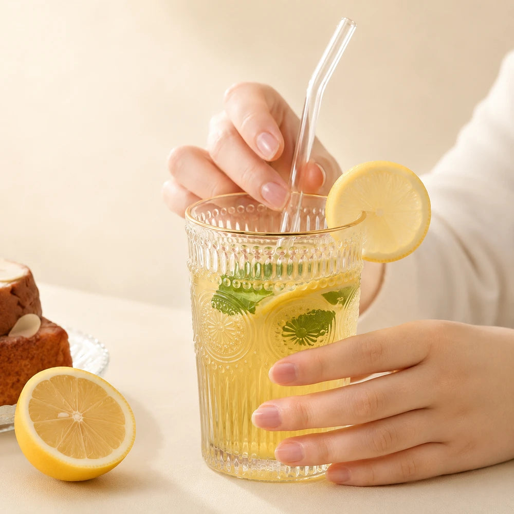 Reusable Glass Drinking Straws