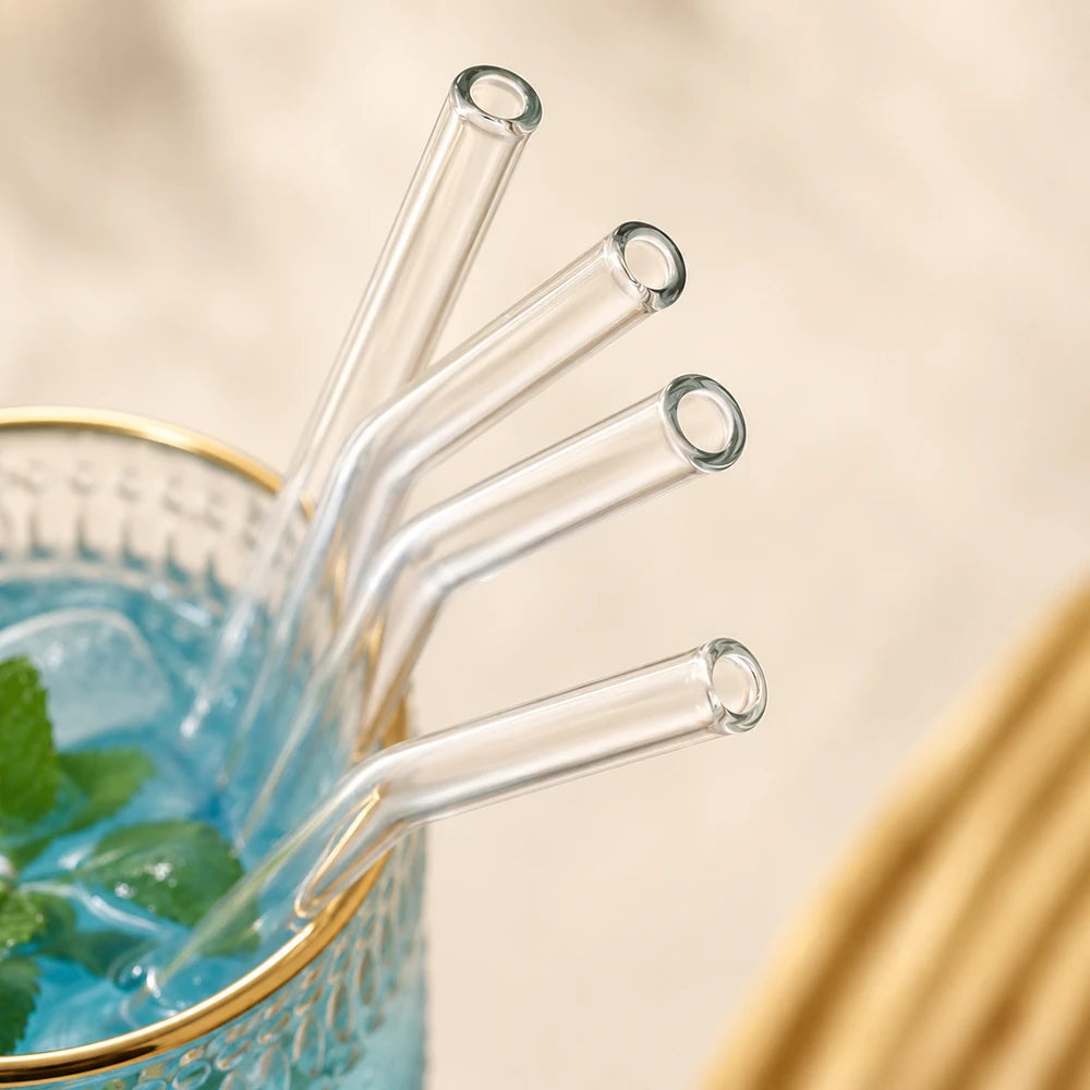 Reusable Glass Drinking Straws