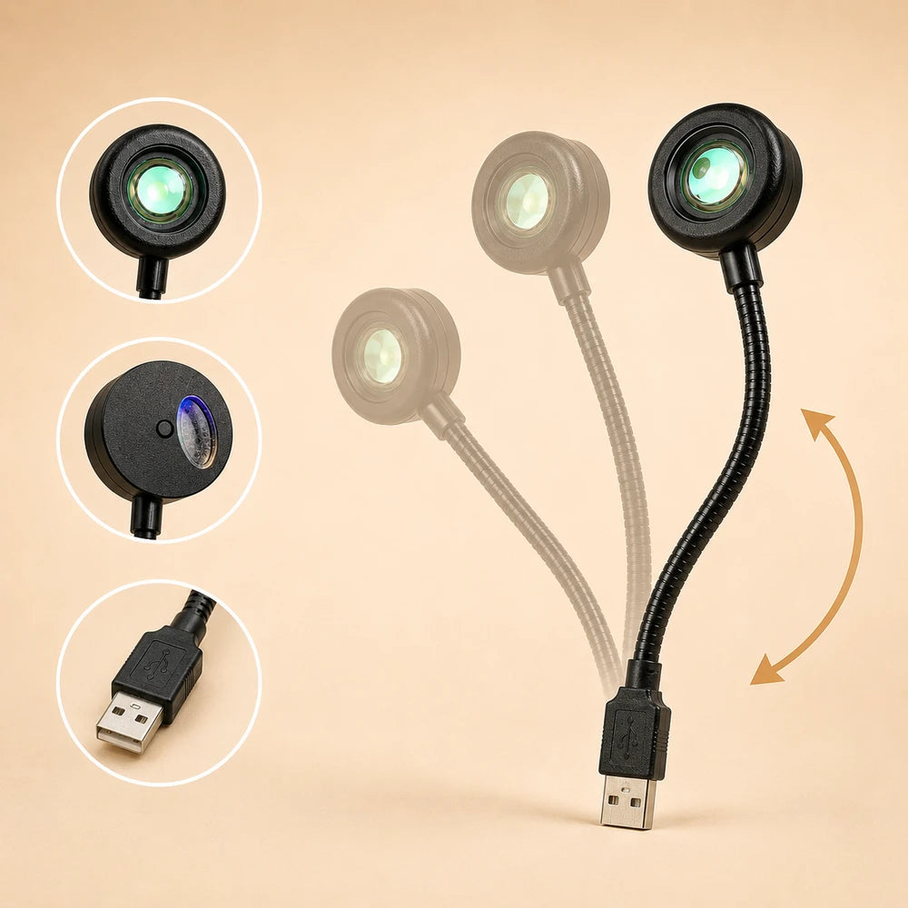 USB Sunset Projection Lamp