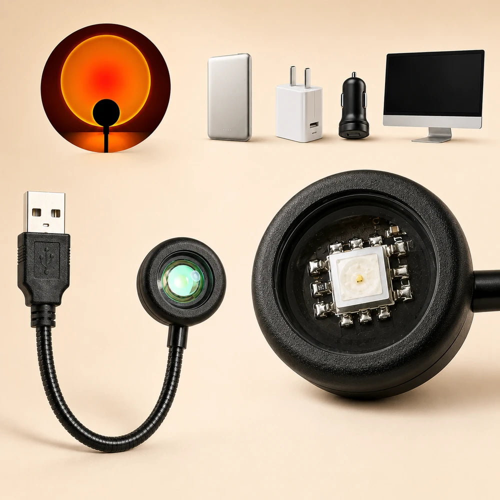 USB Sunset Projection Lamp