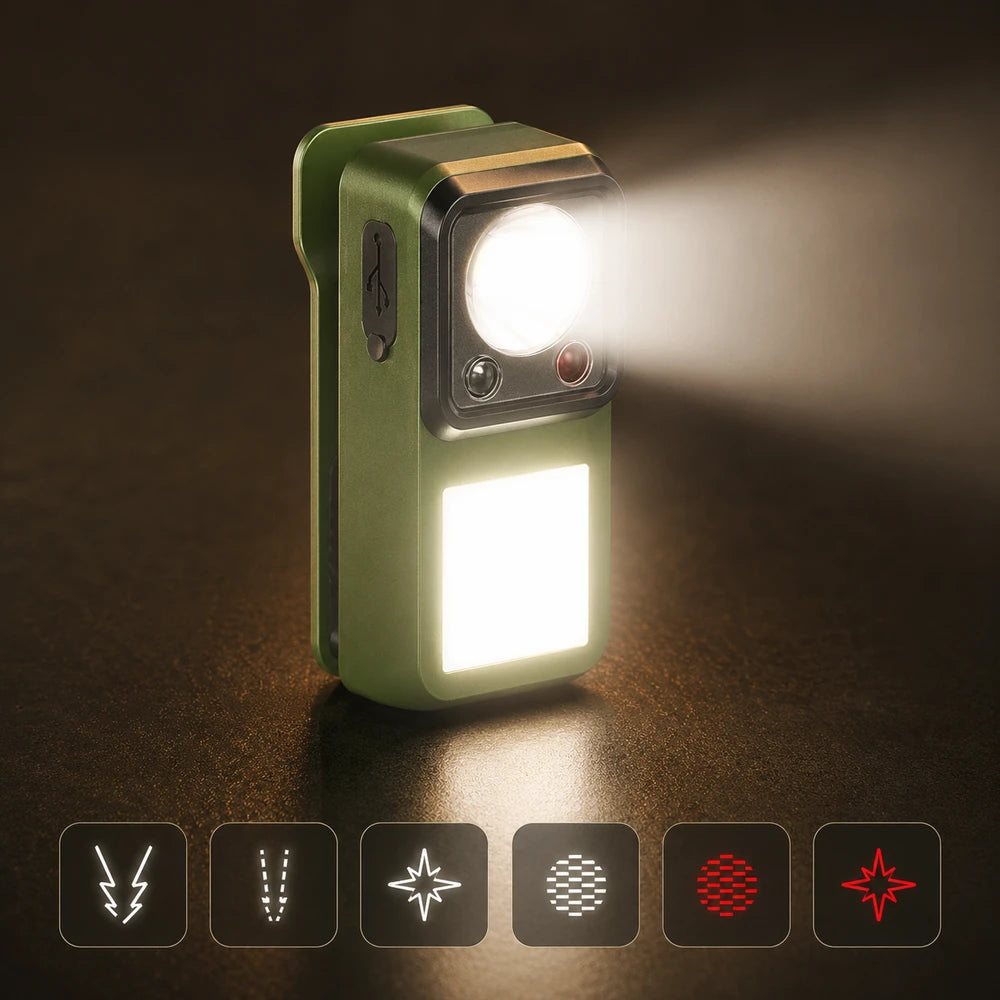 Rechargeable Magnetic LED Camping Flashlight